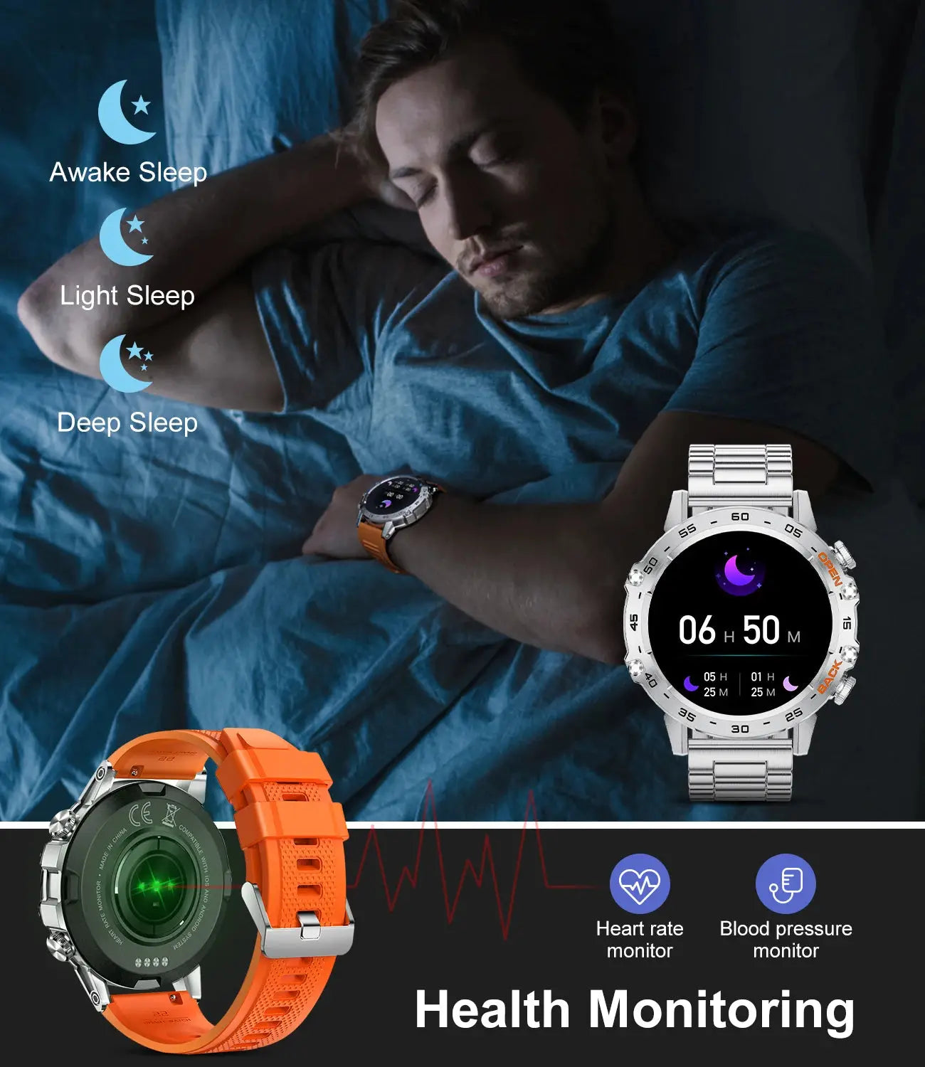 LIGE 1.39" Bluetooth Call Smartwatch - TechGene