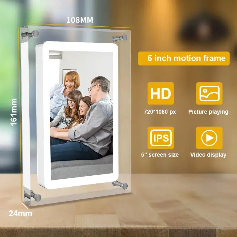 "5'' Acrylic Digital Photo Frame TechGene