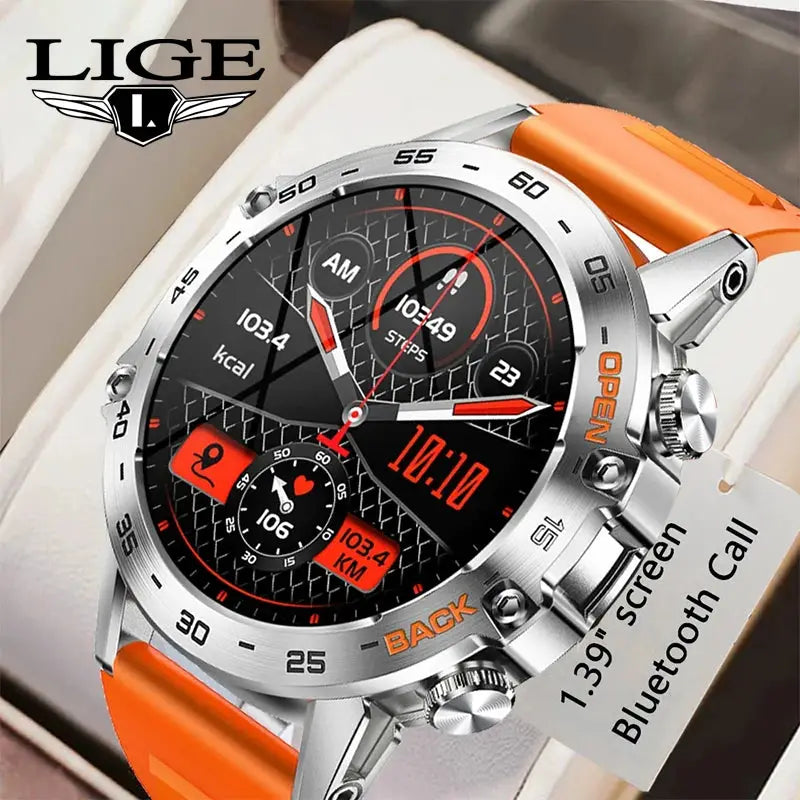 LIGE 1.39" Bluetooth Call Smartwatch - TechGene