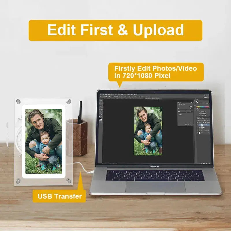 "5'' Acrylic Digital Photo Frame TechGene