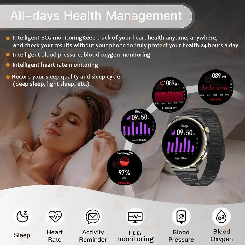 "2024 Women's AMOLED Smart Fitness Watch" TechGene